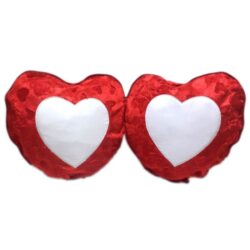 Sublimation Double Heart Cushion Red