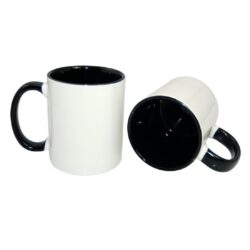Sublimation Inner Handle Color Mug Black