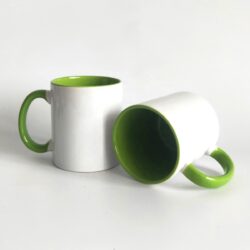 Sublimation Inner Handle Color Mug Green