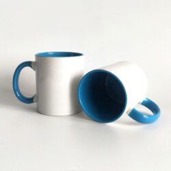 Sublimation Inner Handle Color Mug Blue