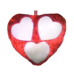 Sublimation Cushion 3 Heart Red